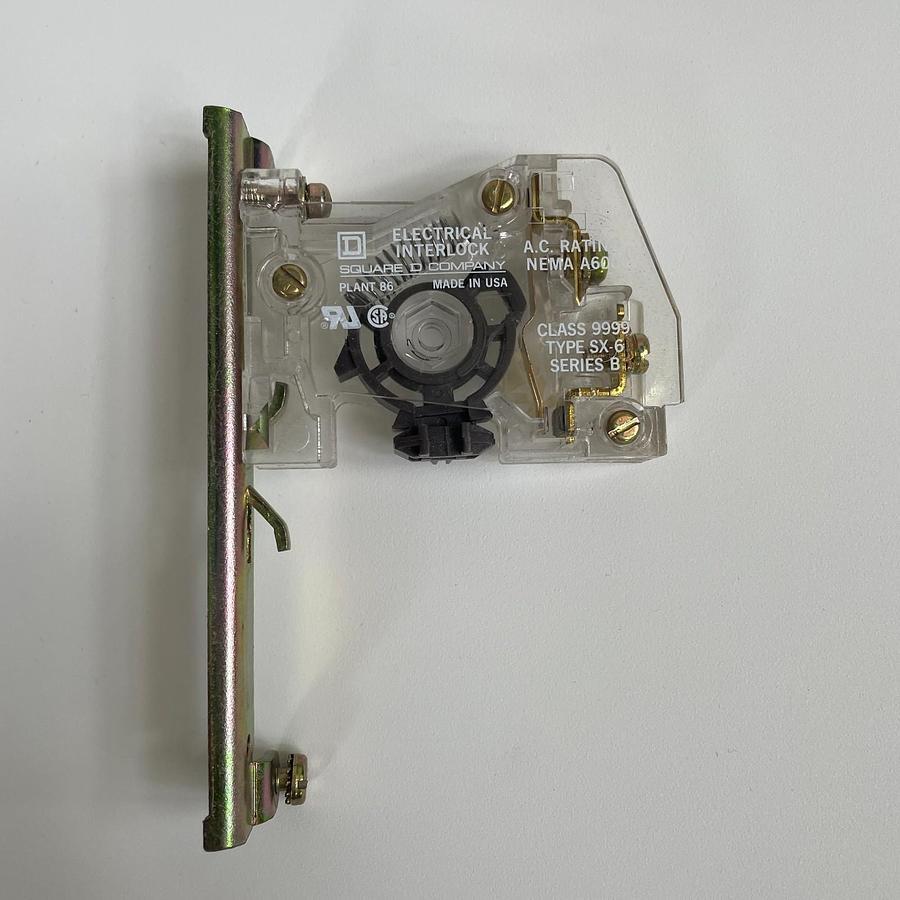 Used SQUARE D 9999SX6 SERIES B ELECTRICAL INTERLOCK 1NO 600VAC TYPE S SIZE 00-7 OEM