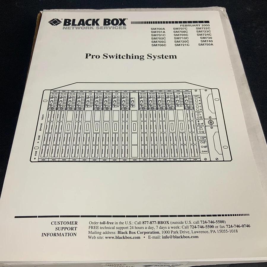 Used BLACK BOX SM706C PRO SWITCHING SYSTEM ($50 OBO) - NEW OPEN BOX