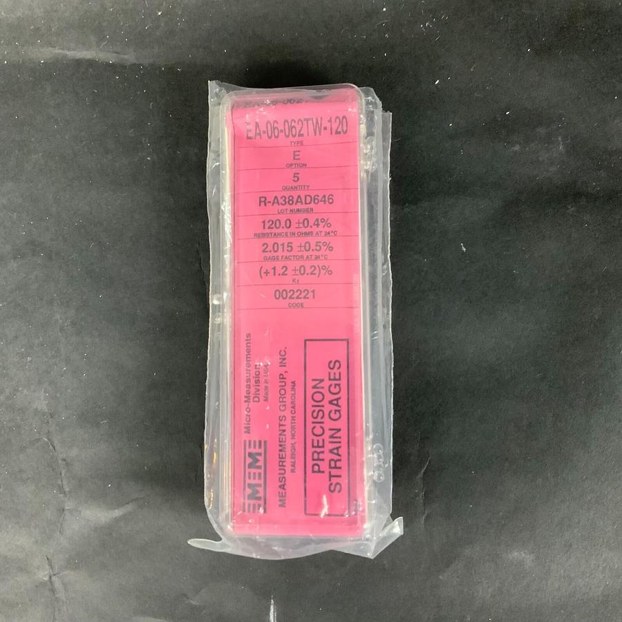 Used MICRO-MEASUREMENTS EA-06-062TW-120 PRECISION STRAIN GAUGE - BOX OF 5 ($25 OBO)