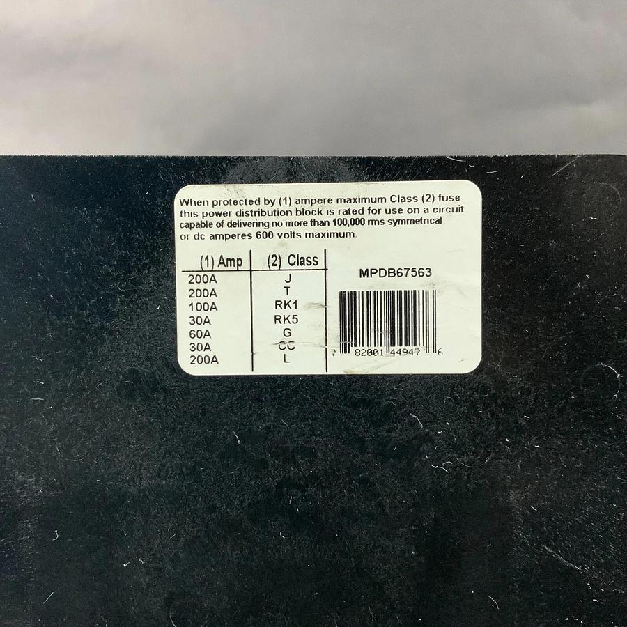 FERRAZ SHAWMUT MDPB67563 POWER DISTRIBUTION BLOCK ($90 OBO)