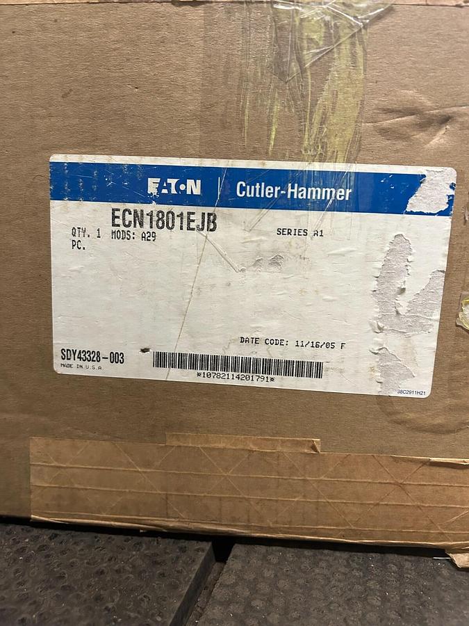 Used Eaton Cutler- Hammer ECN1801 EJB ($850.00) NEW OPEN BOX!!!
