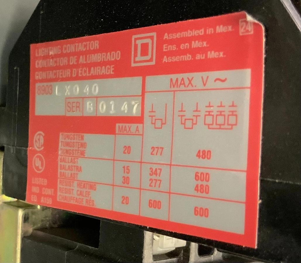 SCHNEIDER 8903LXO40V02 ($400 OBO)