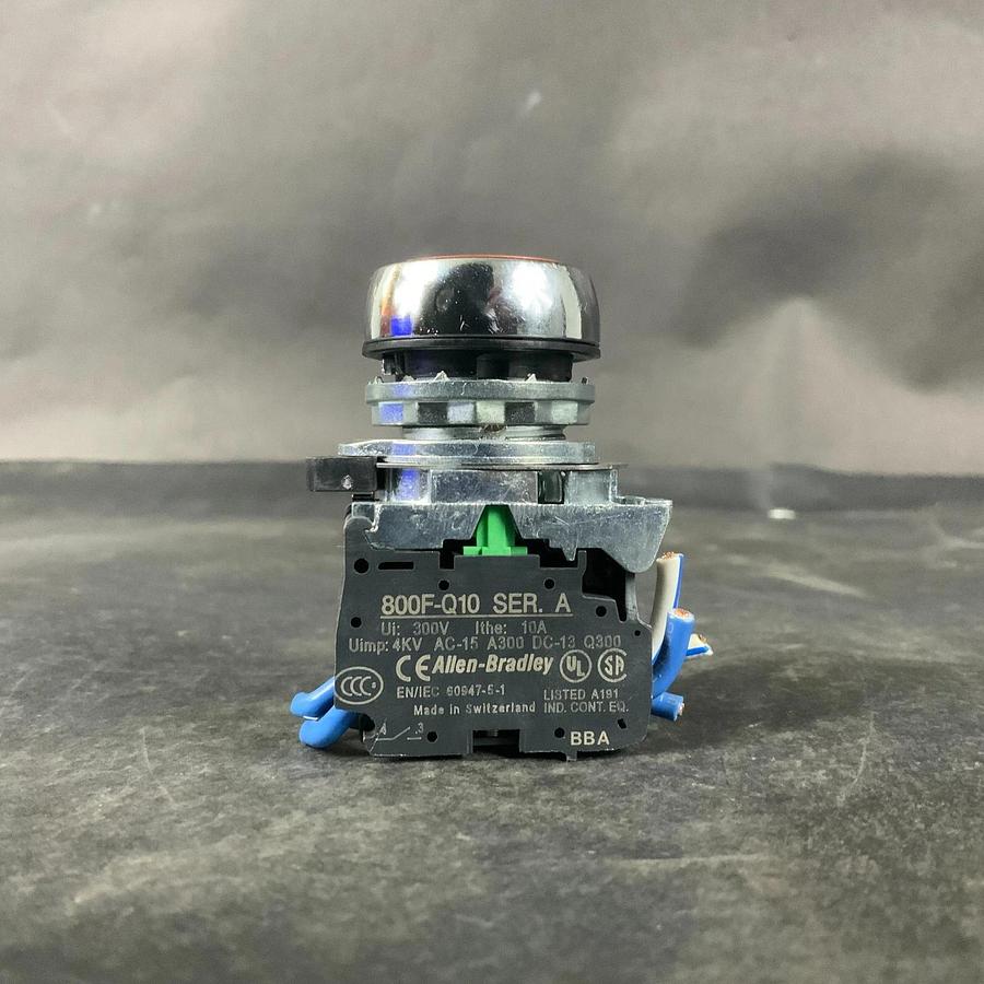 Used ALLEN BRADLEY 800F-Q10 SERIES A ORANGE PUSH BUTTON ($25 OBO)
