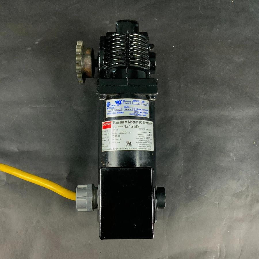 Used DAYTON 4Z136D PERMANENT MAGNET DC GEARMOTOR ($175 OBO)