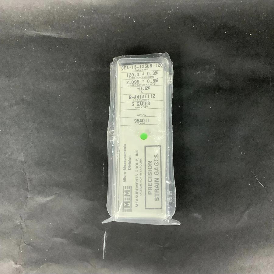 MICRO-MEASUREMENTS CEA-13-125UN-120 PRECISION STRAIN GAUGE - BOX OF 5 ($25 OBO)