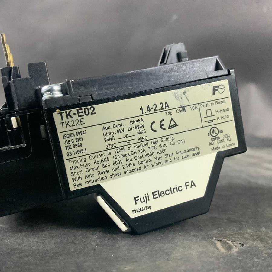 Used FUJI ELECTRIC TK-E02 THERMAL OVERLOAD RELAY ($30 OBO)