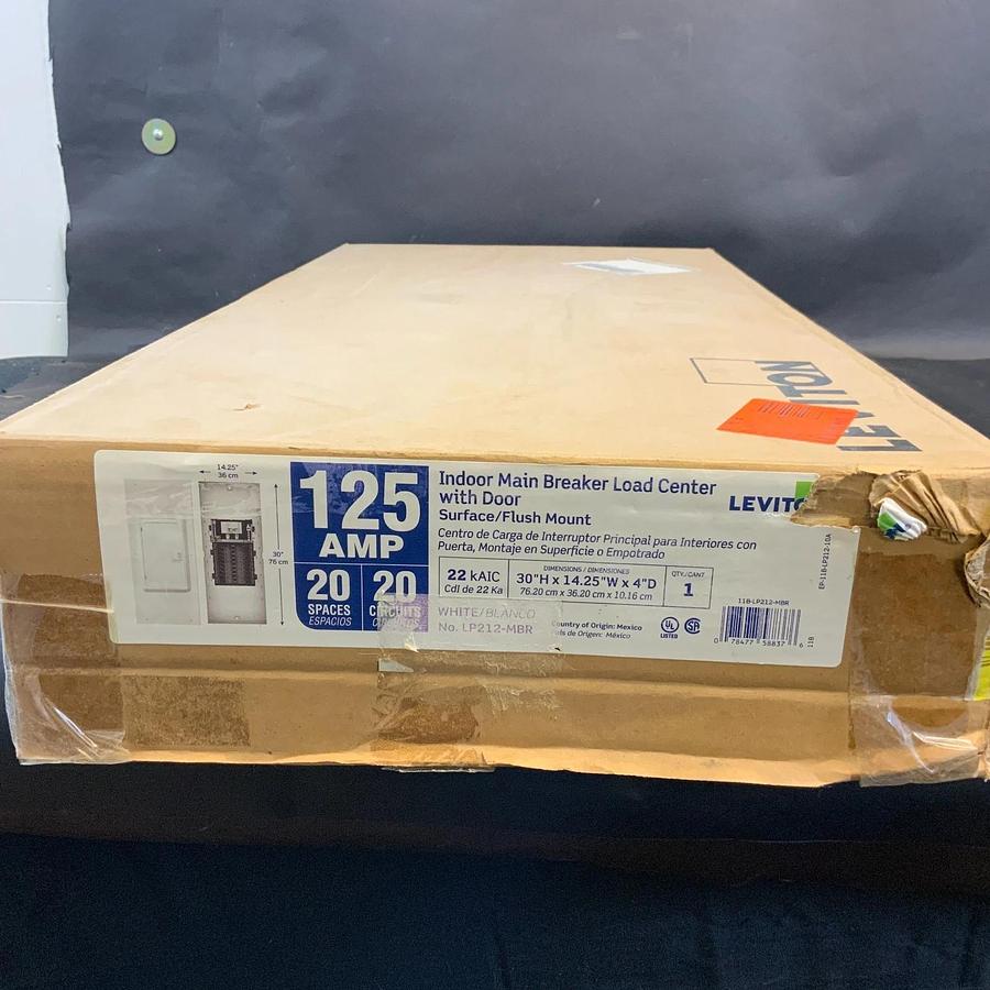 LEVITON LP212-MBR MAIN BREAKER LOAD CENTER ($80 OBO)
