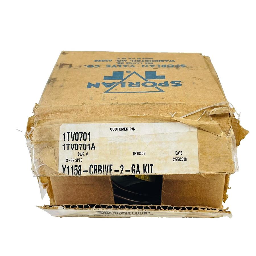Used SPORLAN Y1158-CBBIVE-2-GA THERMOSTATIC EXPANSION VALVE KIT YORK COLEMAN LUXAIRE