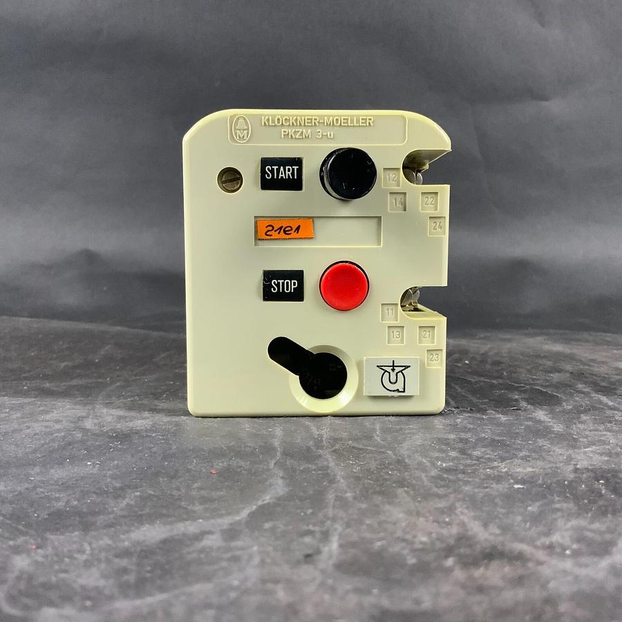 Used MOELLER PKZM3-4-U-NA CIRCUIT BREAKER - WITH HI22-PKZM3 AUX CONTACT ($35 OBO)