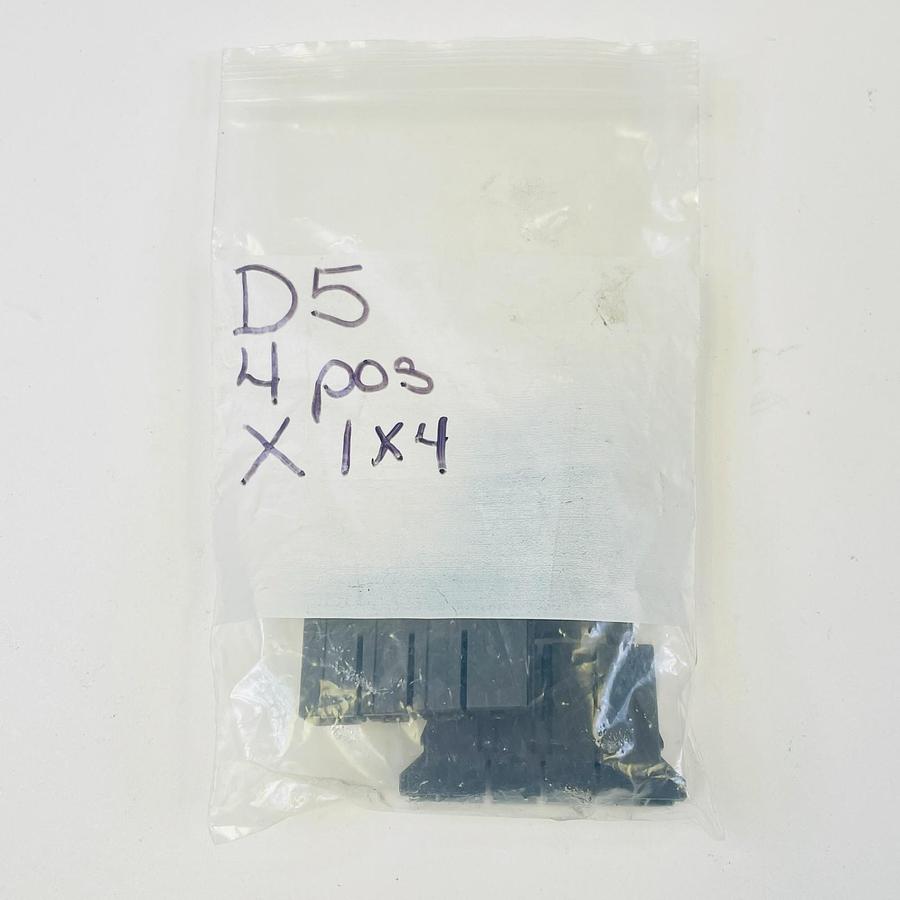 Used TE CONNECTIVITY AMP 1-179958-4 D-5 X 4-POS RECEPTACLE HOUSING 11-PCS