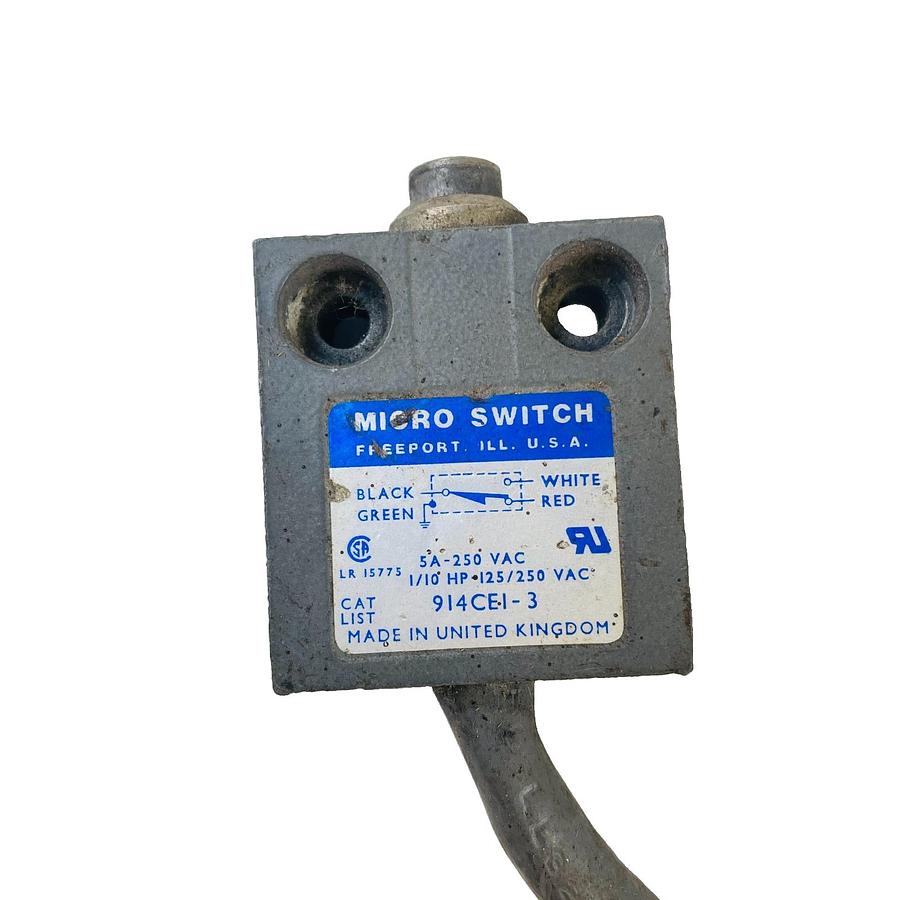 Used HONEYWELL 914CE1-3 MICRO SWITCH COMPACT LIMIT SWITCH PIN PLUNGER 5A 250VAC SPDT