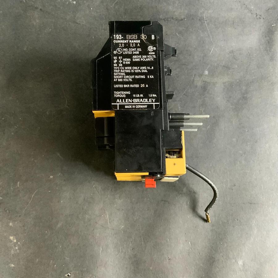 Used ALLEN BRADLEY 193-BSB30 OVERLOAD RELAY ($15 OBO)