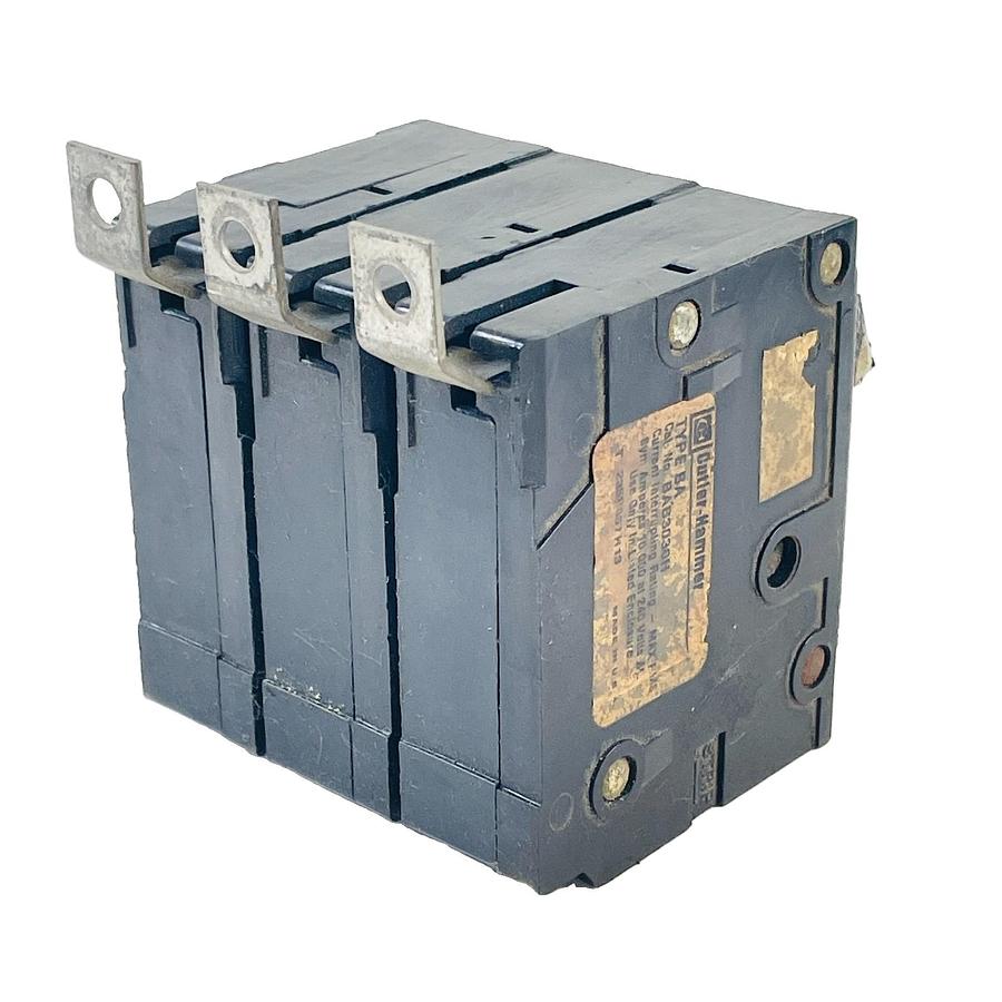 Used CUTLER-HAMMER BAB3030H TYPE BA 30A 3 POLE 240V BOLT-ON CIRCUIT BREAKER 10kA