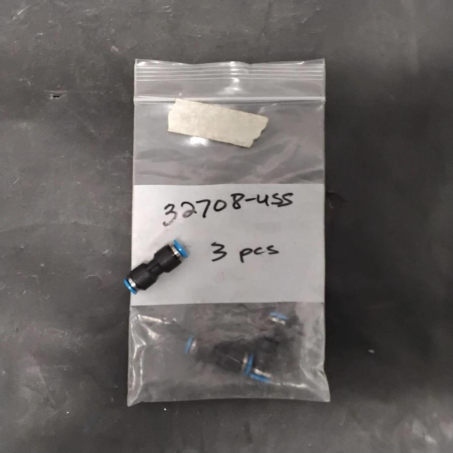 Used FESTO 32708-USS QUICK PUSH-IN PNEUMATIC CONNECTOR ($3 OBO)