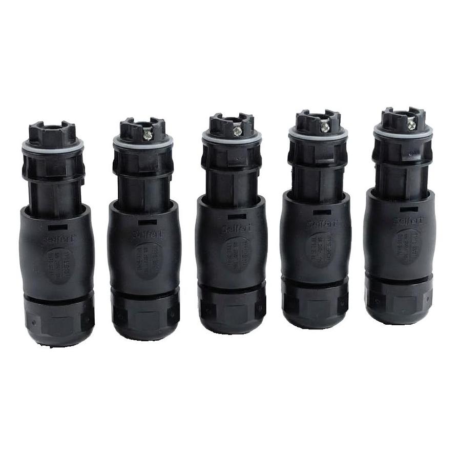 LOT OF 5 - BC01 COUPLING 3 PIN + MALE & FEMALE CONNECTOR IP68 | BRAND NEW |
