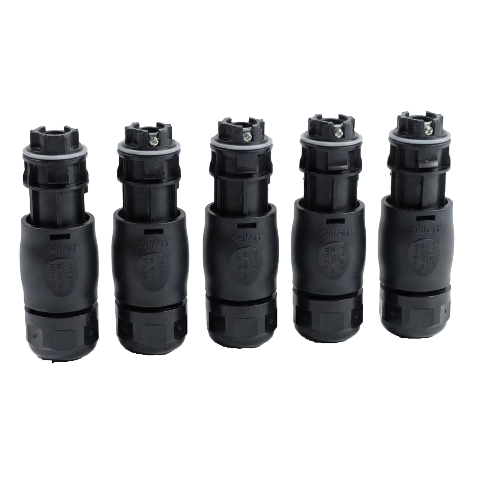 LOT OF 5 - BC01 COUPLING 3 PIN + MALE & FEMALE CONNECTOR IP68 | BRAND NEW |