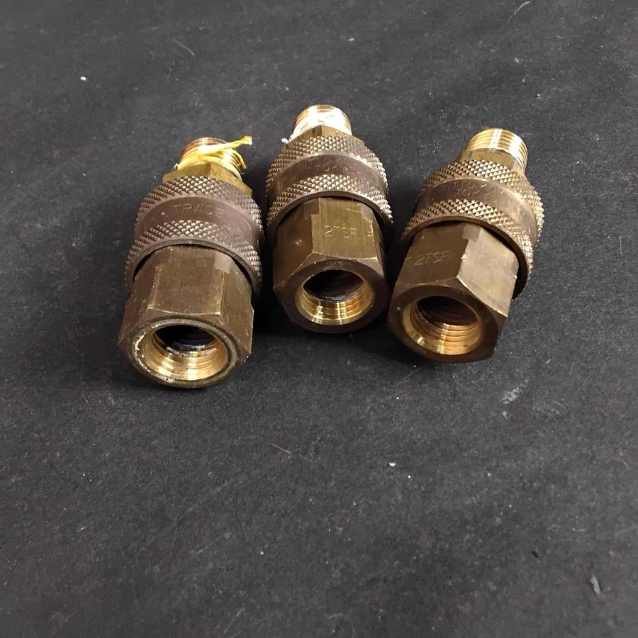 Used NITTO KOHKI 2TSF PNEUMATIC COUPLERS- GROUP OF 3 ($15 OBO)