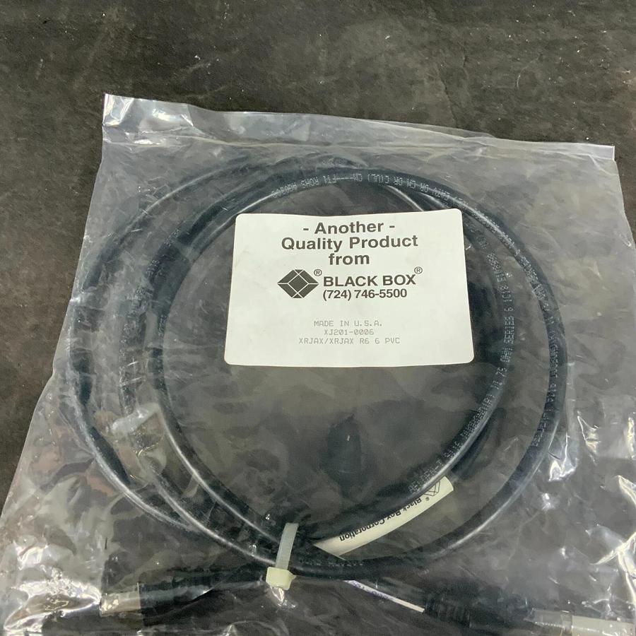 Used BLACK BOX XJ201-0006 ETHERNET CABLE ($25 OBO)