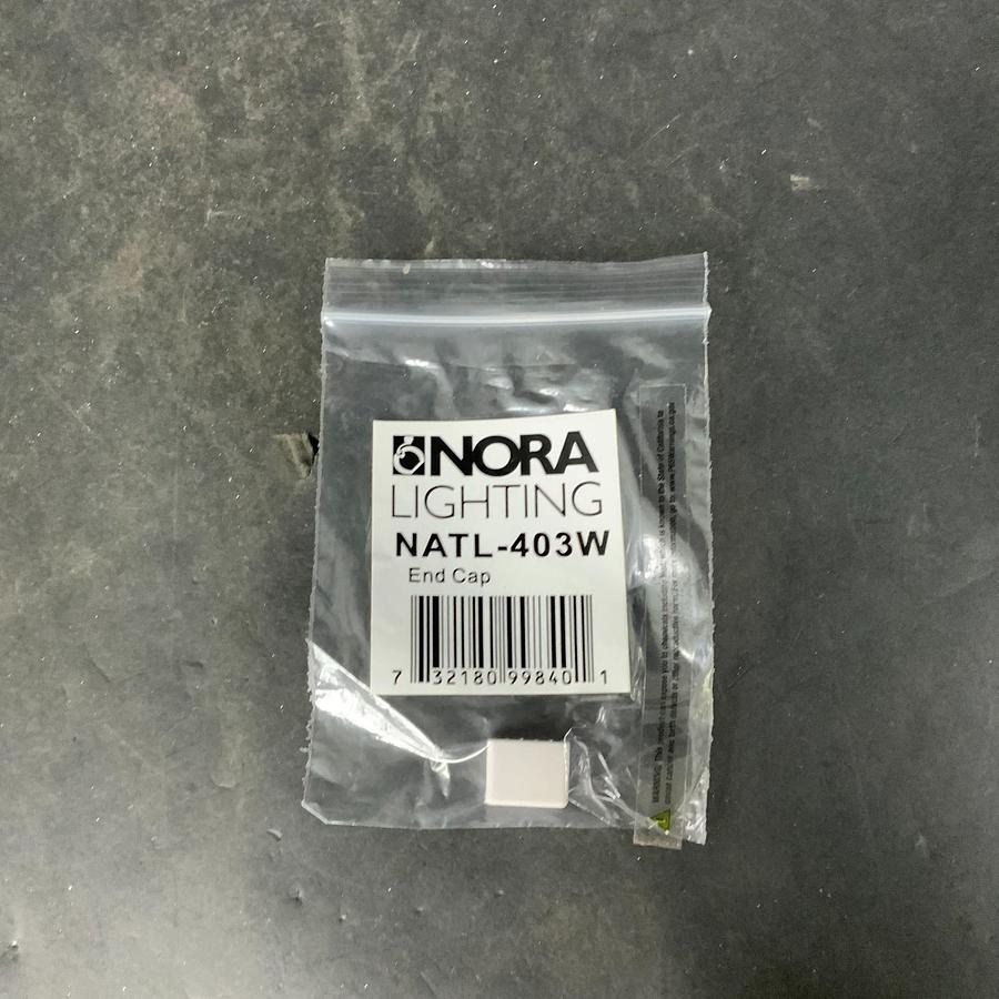 Used NORA LIGHTING NATL-403W END CAP - SET OF 3 ($5 OBO)
