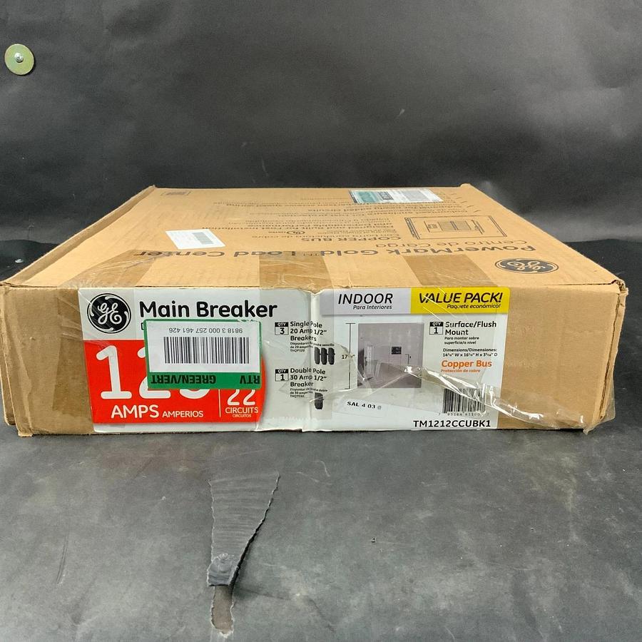 GE TM1212CCUBK1 MAIN BREAKER LOAD CENTER ($50 OBO)