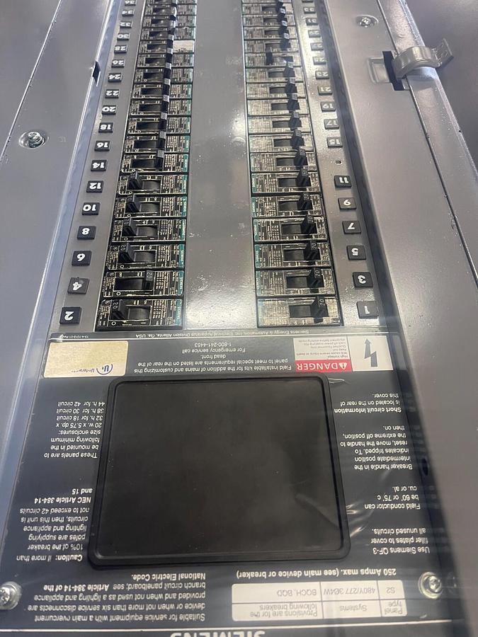 Used SIEMENS S2E42ML250ATS 250A Panelboard ($1,299.99 OBO!!!)