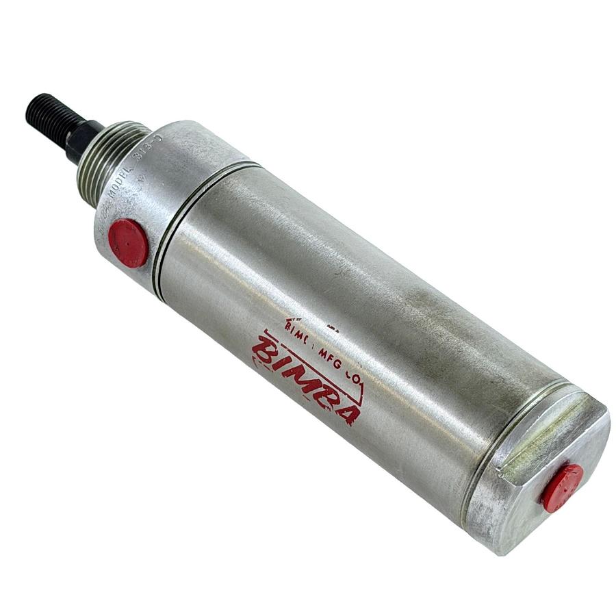 Used BIMBA 313-D DOUBLE ACTING PNEUMATIC AIR CYLINDER INDUSTRIAL | EXCELLENT | REFURB