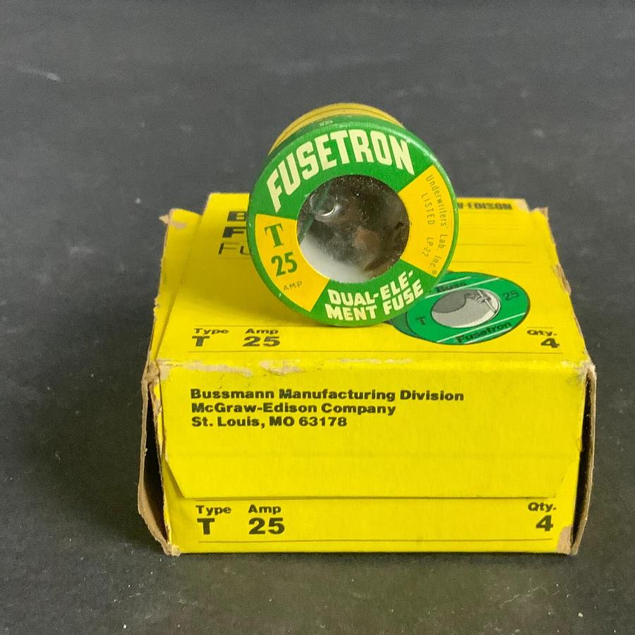 BUSSMANN FUSETRON CARTRIDGE FUSE - BOX OF 4 ($10 OBO)