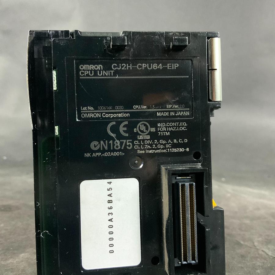 Used OMRON CJ2H-CPU64-EIP CPU UNIT ($1,050 OBO)