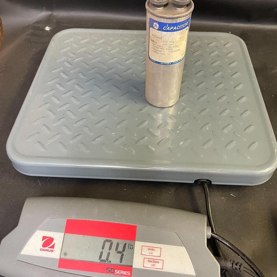 Used GENERAL ELECTRIC 97F5023 DIELEKTROL CAPACITOR
