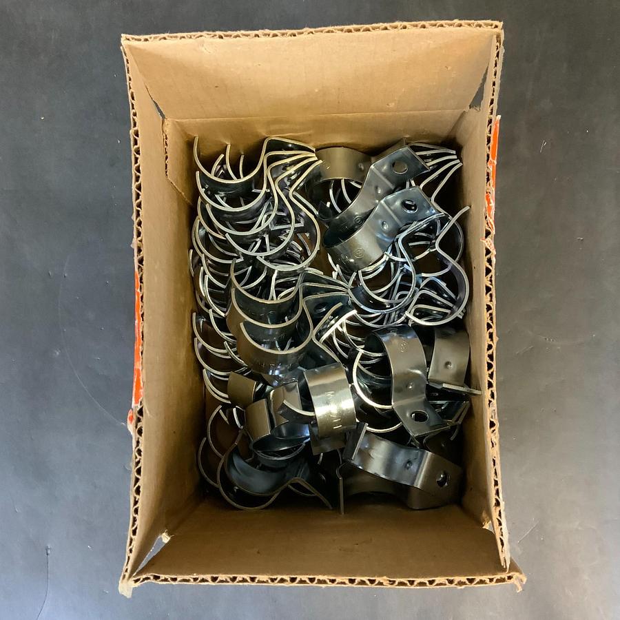 Used BRIDGEPORT 923-S 1-1/4” PIPE STRAP - BOX OF 100 ($75 OBO)