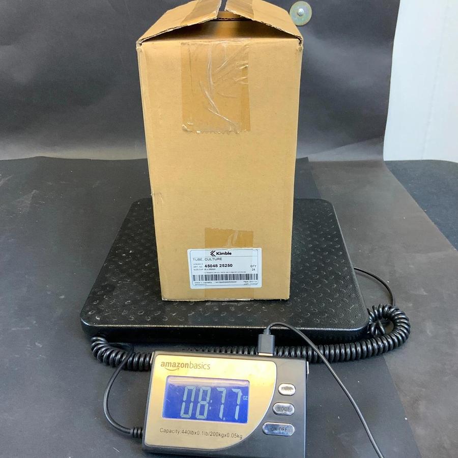 Used KIMBLE 45048-25250 REUSABLE CULTURE TUBE 25X250MM - BOX OF 24 ($125 OBO)