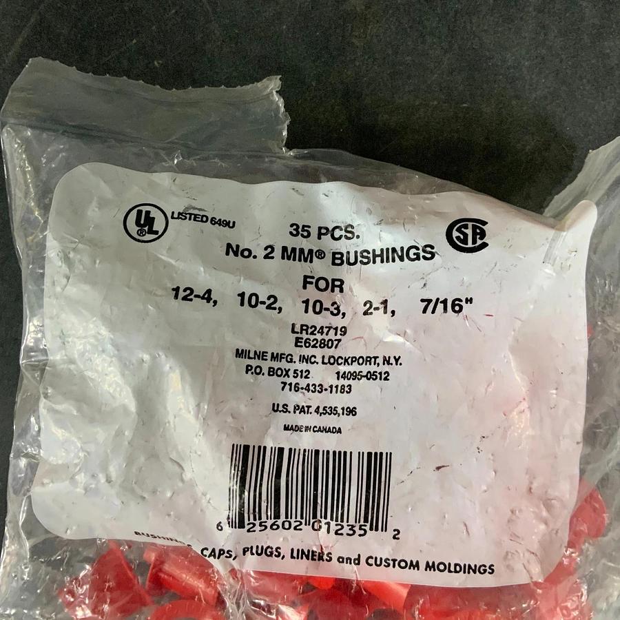 MLINE INC LR24719 NO. 2MM BUSHINGS - QTY 29 ($8 OBO)