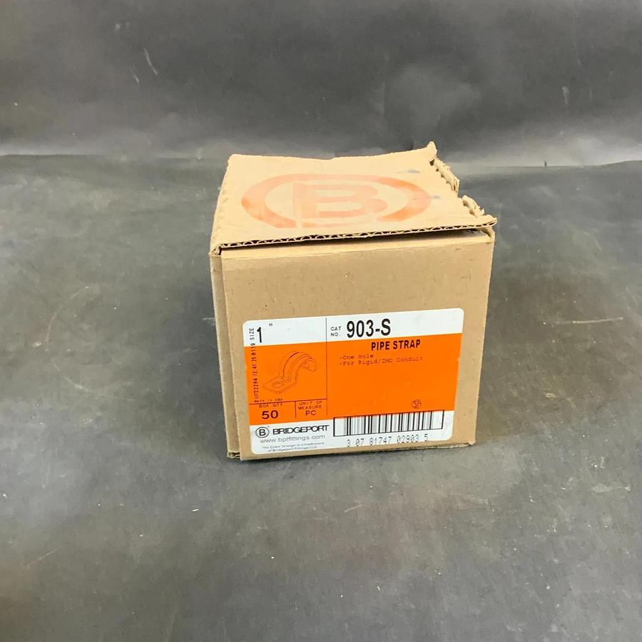 BRIDGEPORT 903-S 1” PIPE STRAP - BOX OF 50 ($20 OBO)