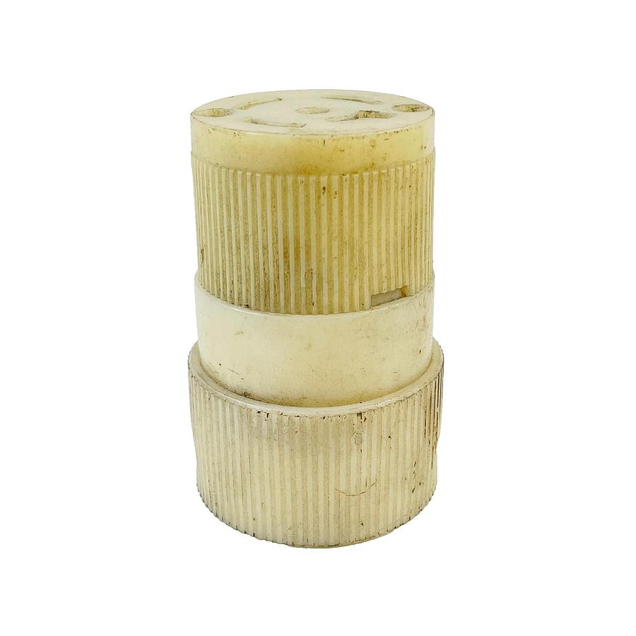Used BRYANT ELECTRIC 7414 TWIST LOCK FEMALE CONNECTOR 20A 250V 10A 600VAC REFURBISHED