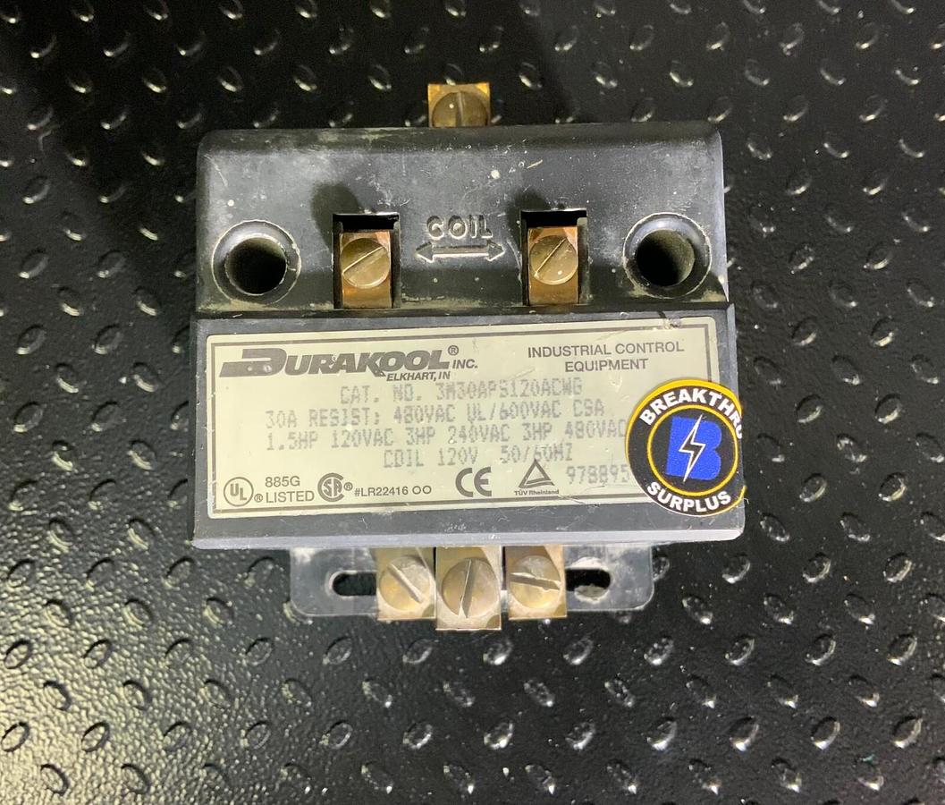Used DURAKOOL 3M30APS120ACWG $94.99 O.B.O.