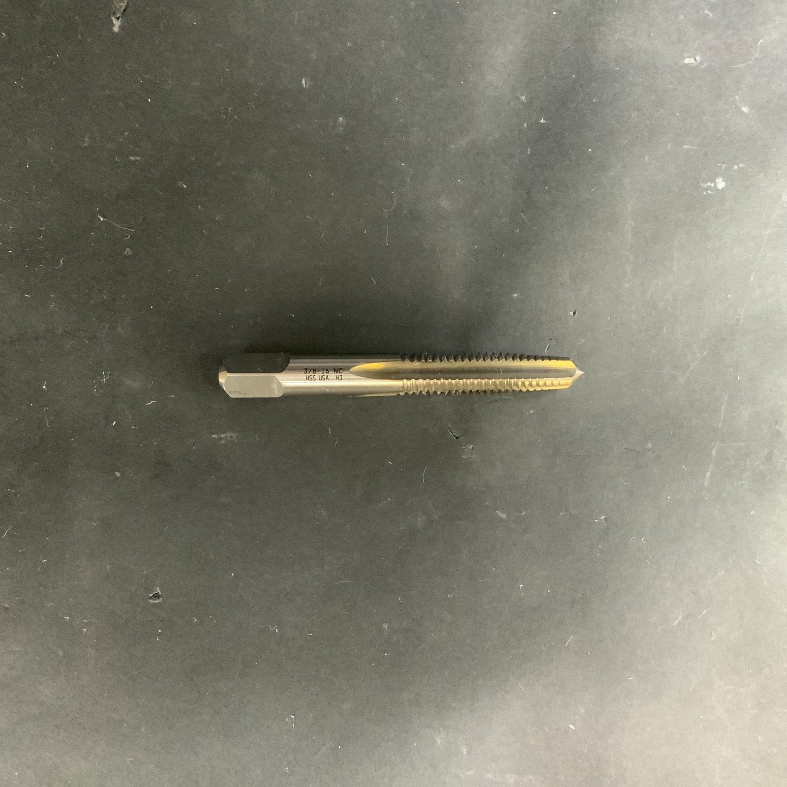 Used Unbranded 3/8”-16 NC HSS 4-FLUTE GH3 TAPER TAP ($10 OBO)