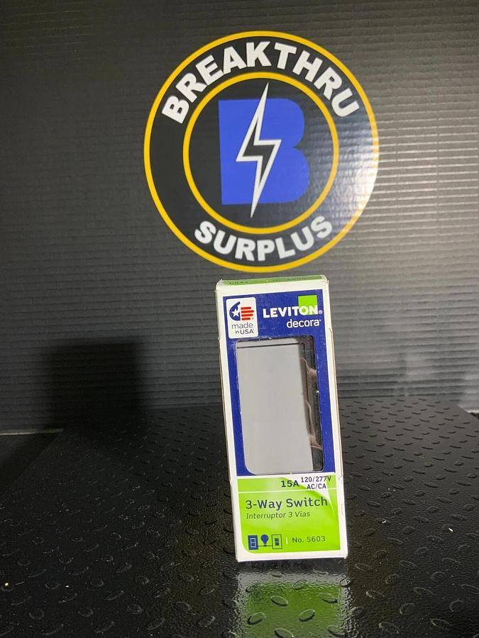 LEVITON DECORA 3 WAY SWITCH - 15A 120/277v ($9.50 OBO)