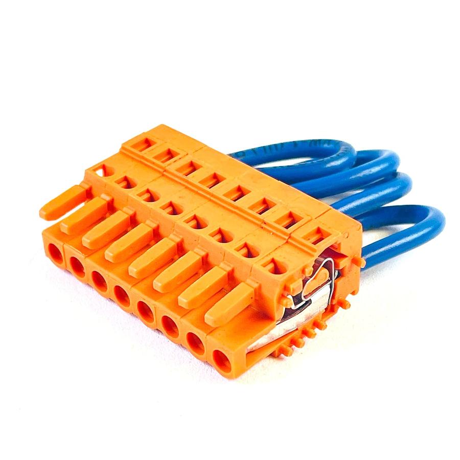 Used WAGO MCS MIDI 231 8-POLE 6-POLE 4-POLE PLUGGABLE TERMINAL BLOCK LOT OF 3