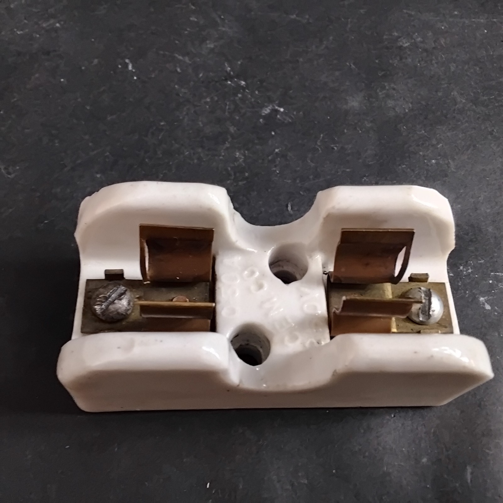 Used VINTAGE CERAMIC ELECTRICAL FUSE HOLDER ($11 OBO)