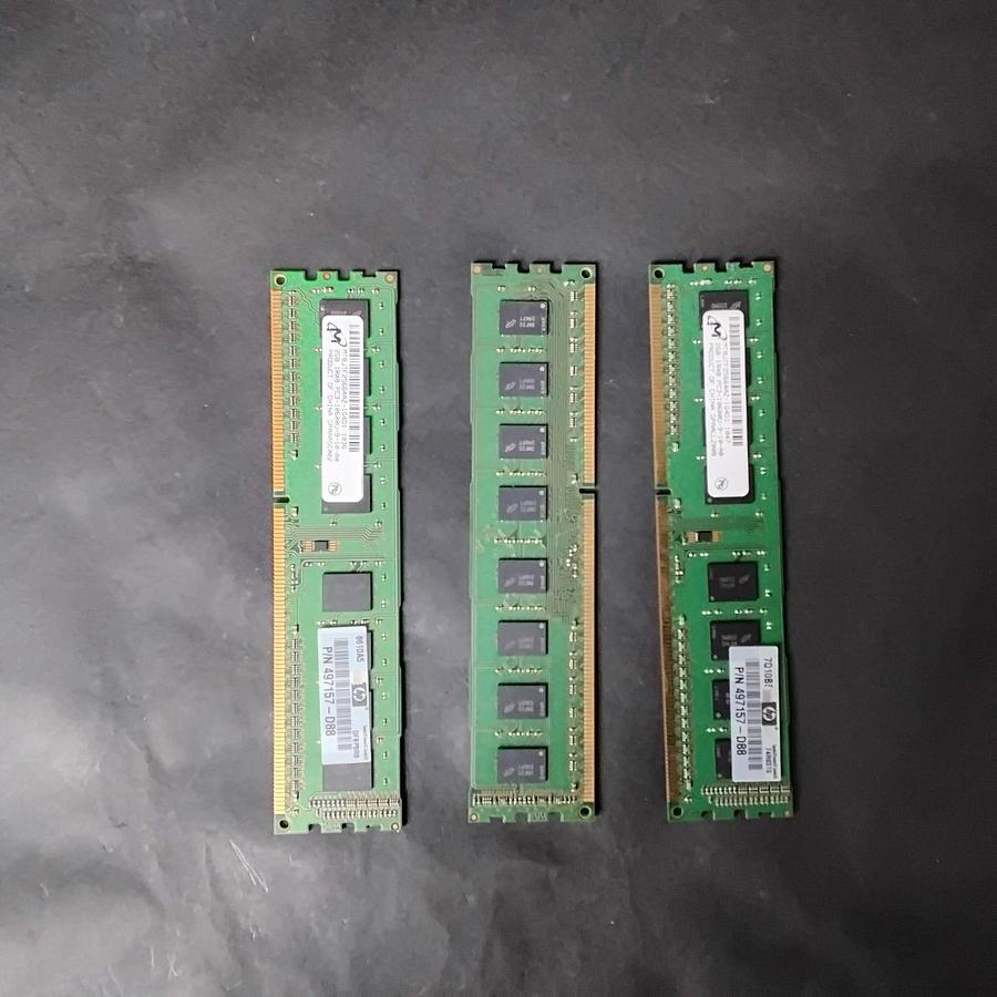 Used MICRON PC3-10600U-9-10-A0 MT8JTF51264AZ MEMORY RAM-LOT OF 3 ($23 OBO)
