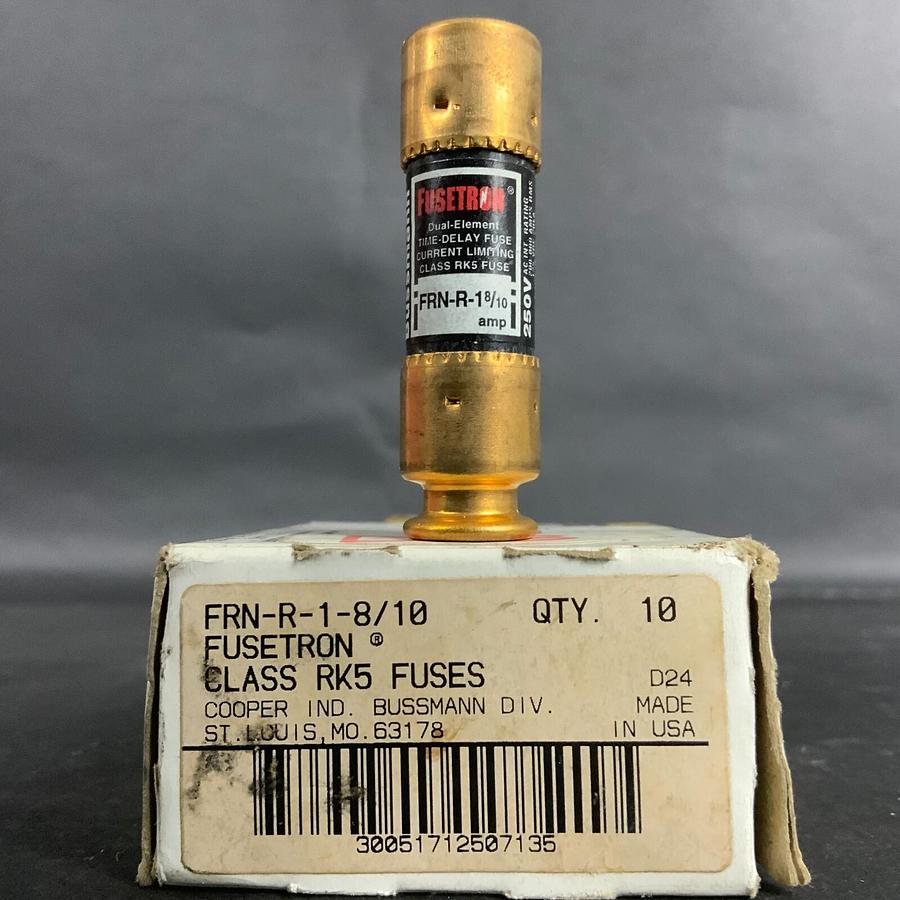 Used BUSSMANN FRN-R-1-8/10 FUSE - BOX OF 10 ($30 OBO)