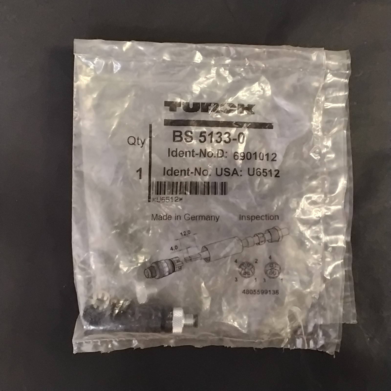 Used TURCK BS5133-0 CONNECTOR ($21 OBO)