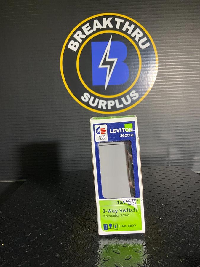 LEVITON DECORA 3 WAY SWITCH - 15A 120/277v ($9.50 OBO)