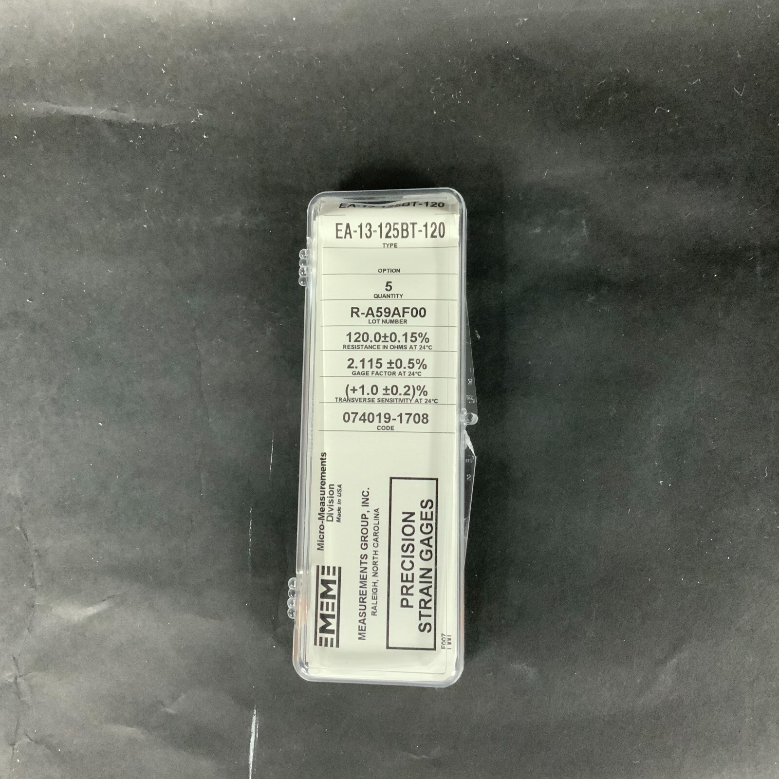 Used MICRO-MEASUREMENTS EA-13-125BT-120 PRECISION STRAIN GAUGE - LOT OF 3 ($15 OBO)