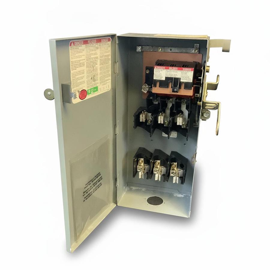 Used SQUARE D I-LINE PQ4610G FUSIBLE BUSWAY PLUG-IN UNIT OEM INDUSTRIAL SWITCHGEAR