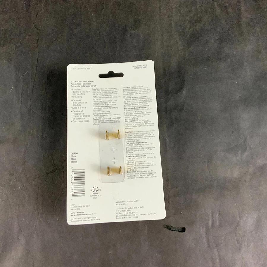 EATON C1746W 6-OUTLET POLARIZED ADAPTER - SET OF 5 ($25 OBO)