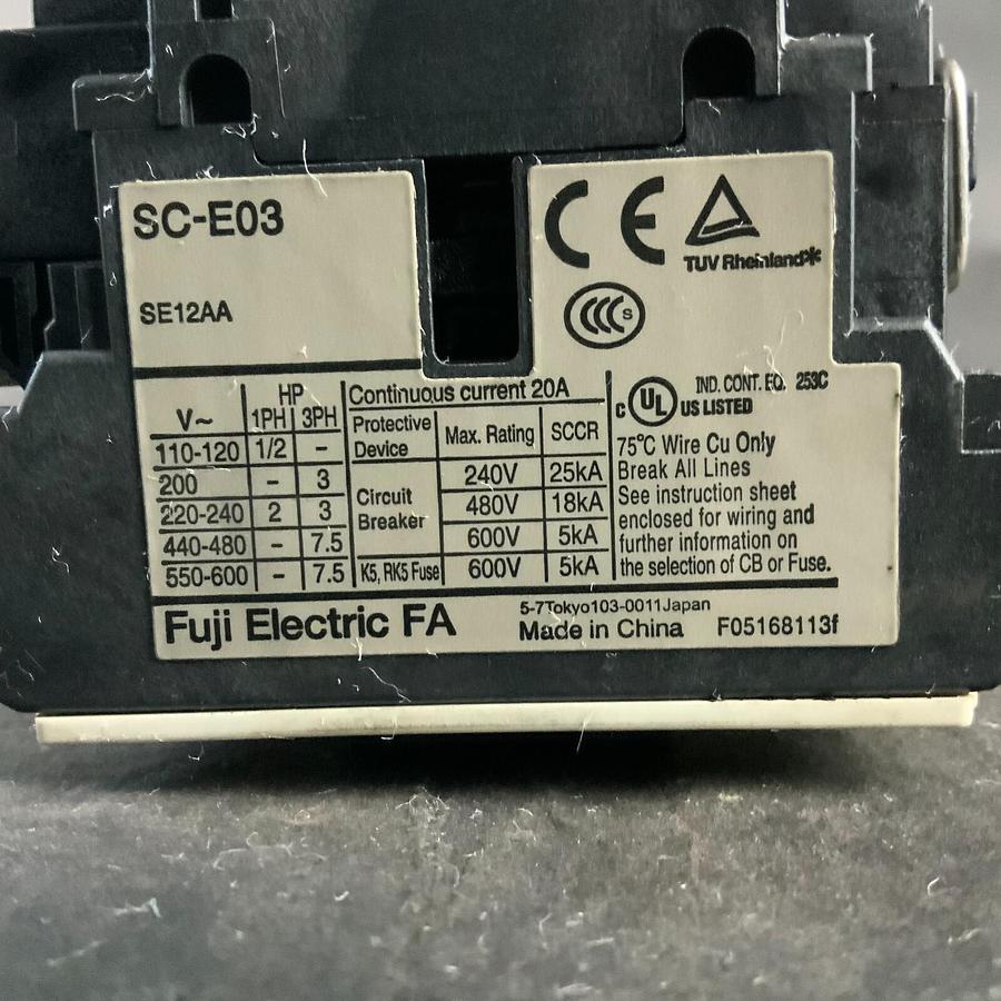 Used FUJI ELECTRIC SC-E03 CONTACTOR ($30 OBO)