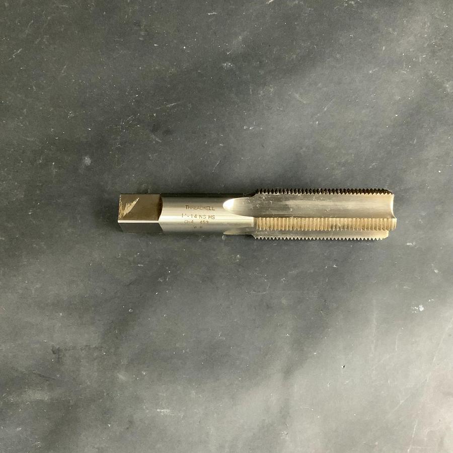 Used THREADWELL 1”-14 NS 4-FLUTE HS GH4 GROUND THREAD BOTTOMING TAP ($35 OBO)