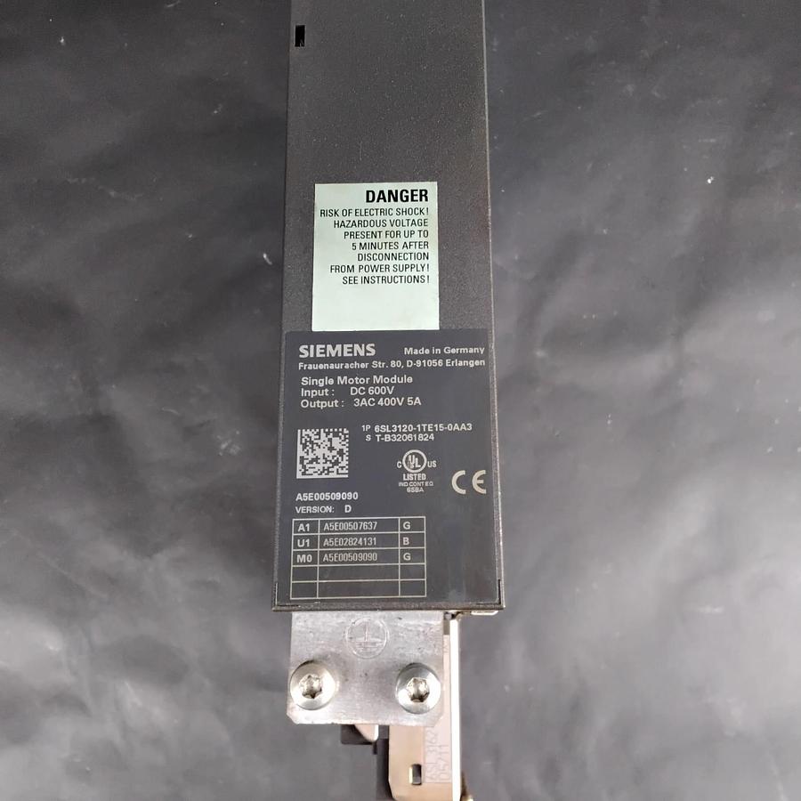 Used SIEMENS 6SL3120-1TE15-0AA3 SINGLE MOTOR MODULE ($650 OBO)