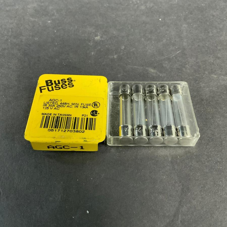 BUSSMANN AGC-1 FUSE - SET OF 5 ($6.50 OBO)